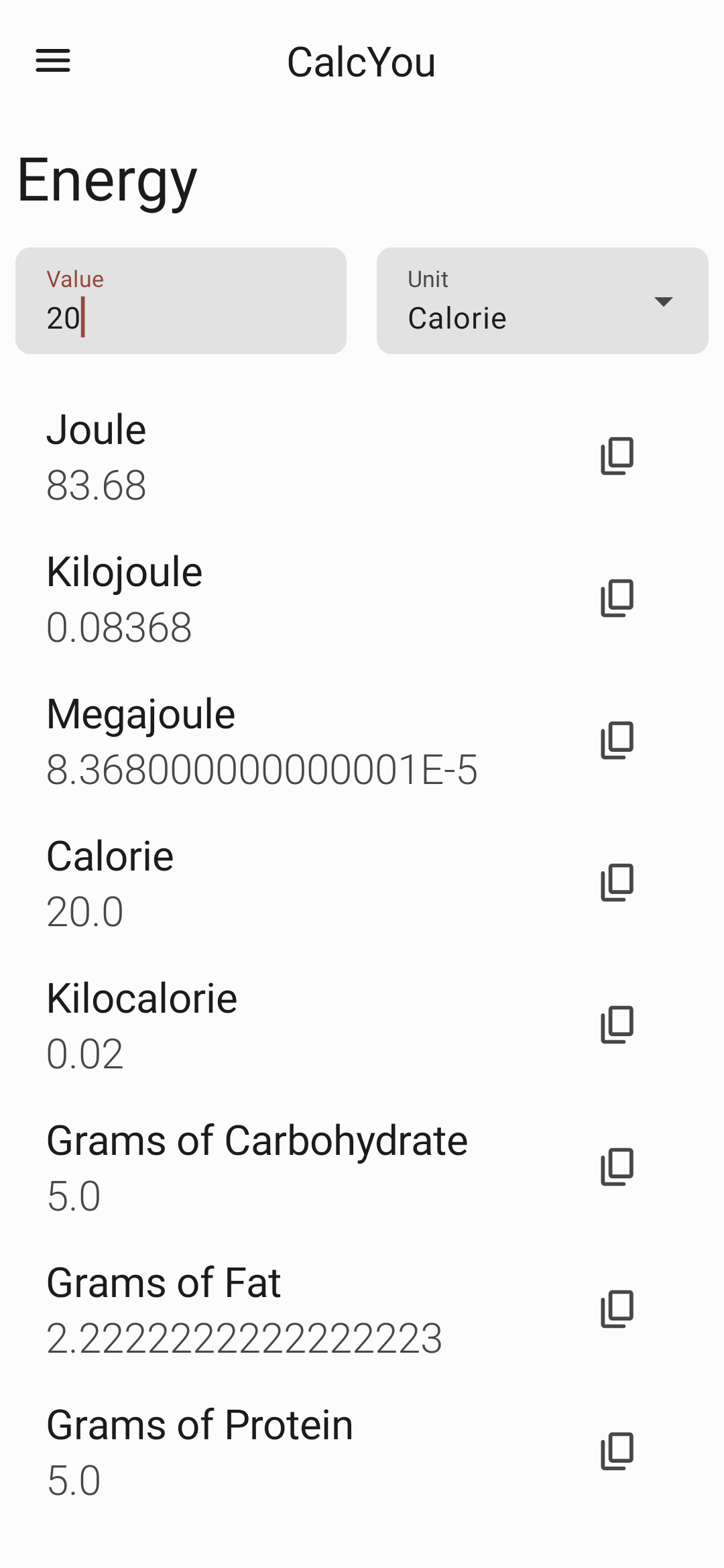 CalcYou screenshot 4