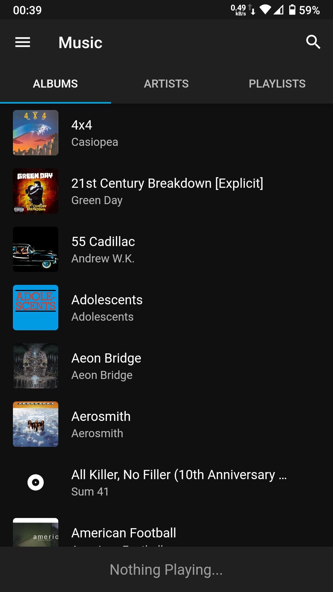 Finamp screenshot 1