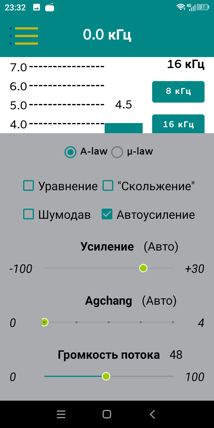 WebSDR client screenshot 2