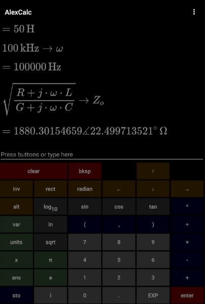 AlexCalc screenshot 10