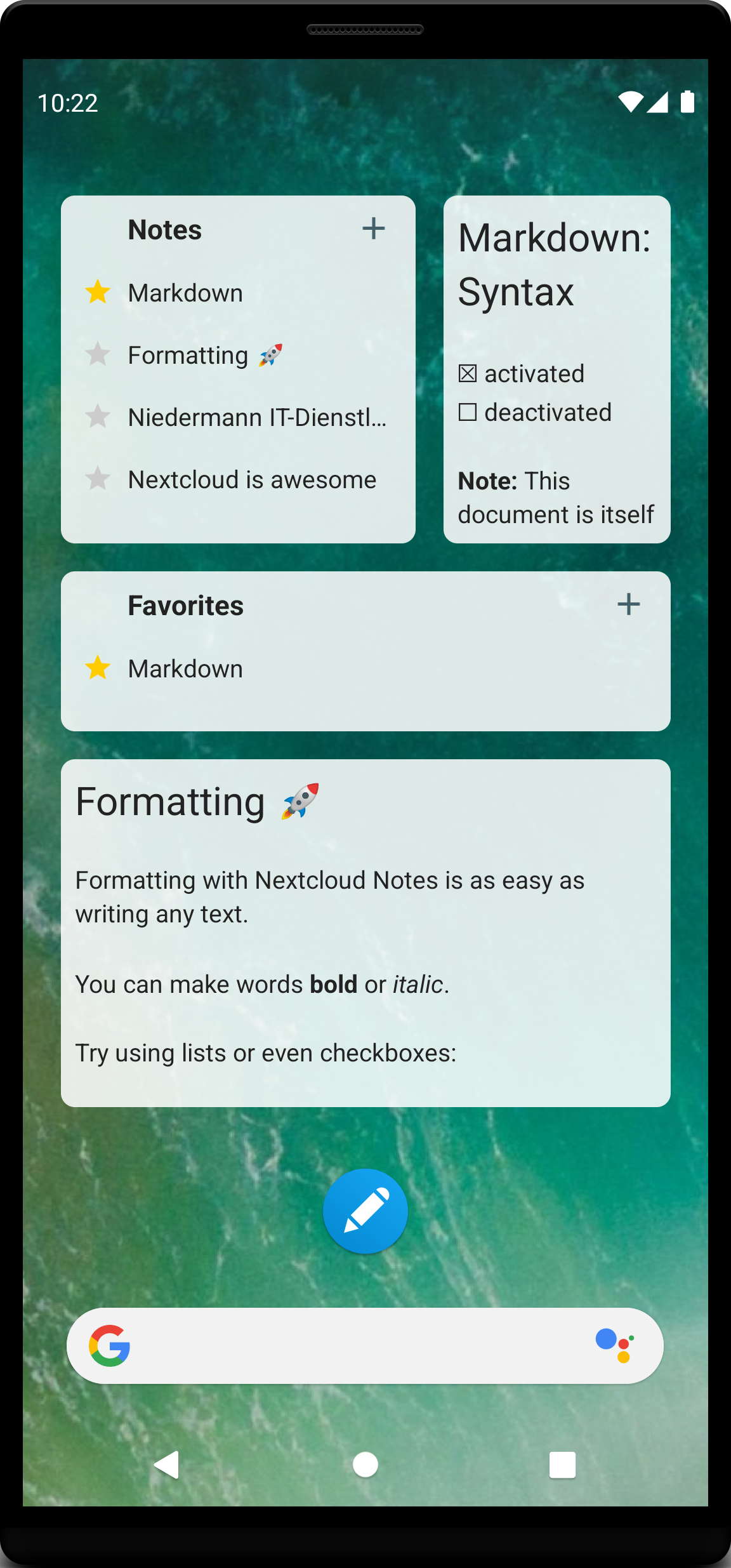 Nextcloud Notes screenshot 6