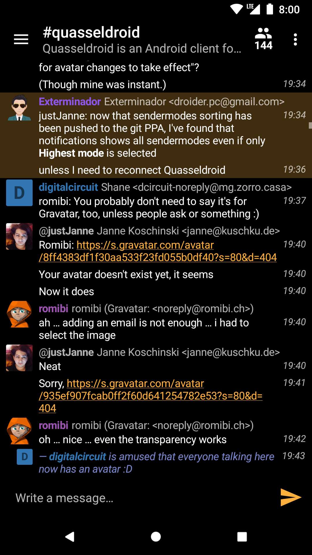 Quasseldroid screenshot 3