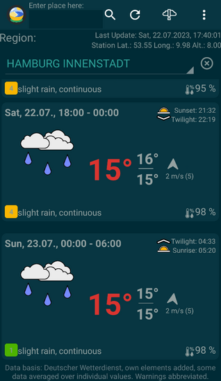 Tiny Weather Forecast Germany screenshot 1