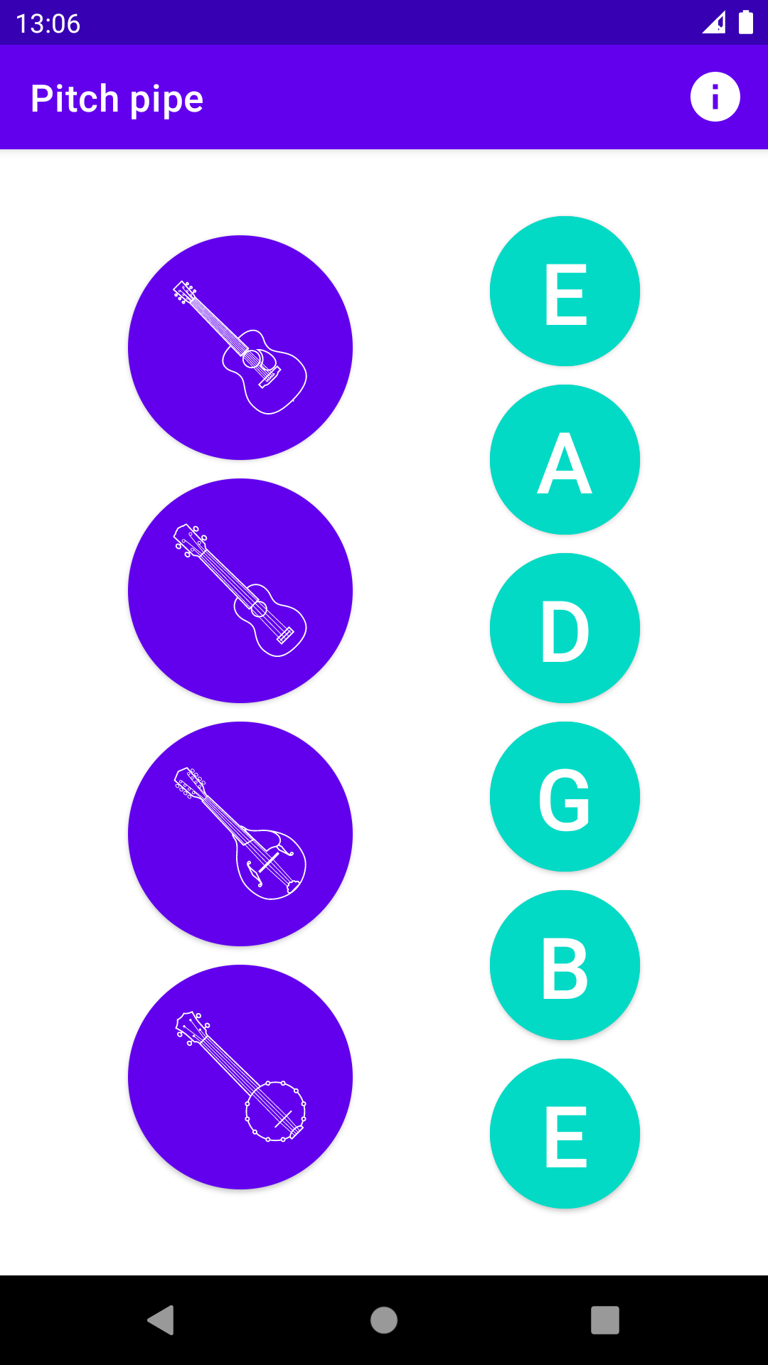 Pitch pipe screenshot 1