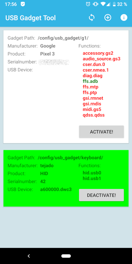 USB Gadget Tool screenshot 3