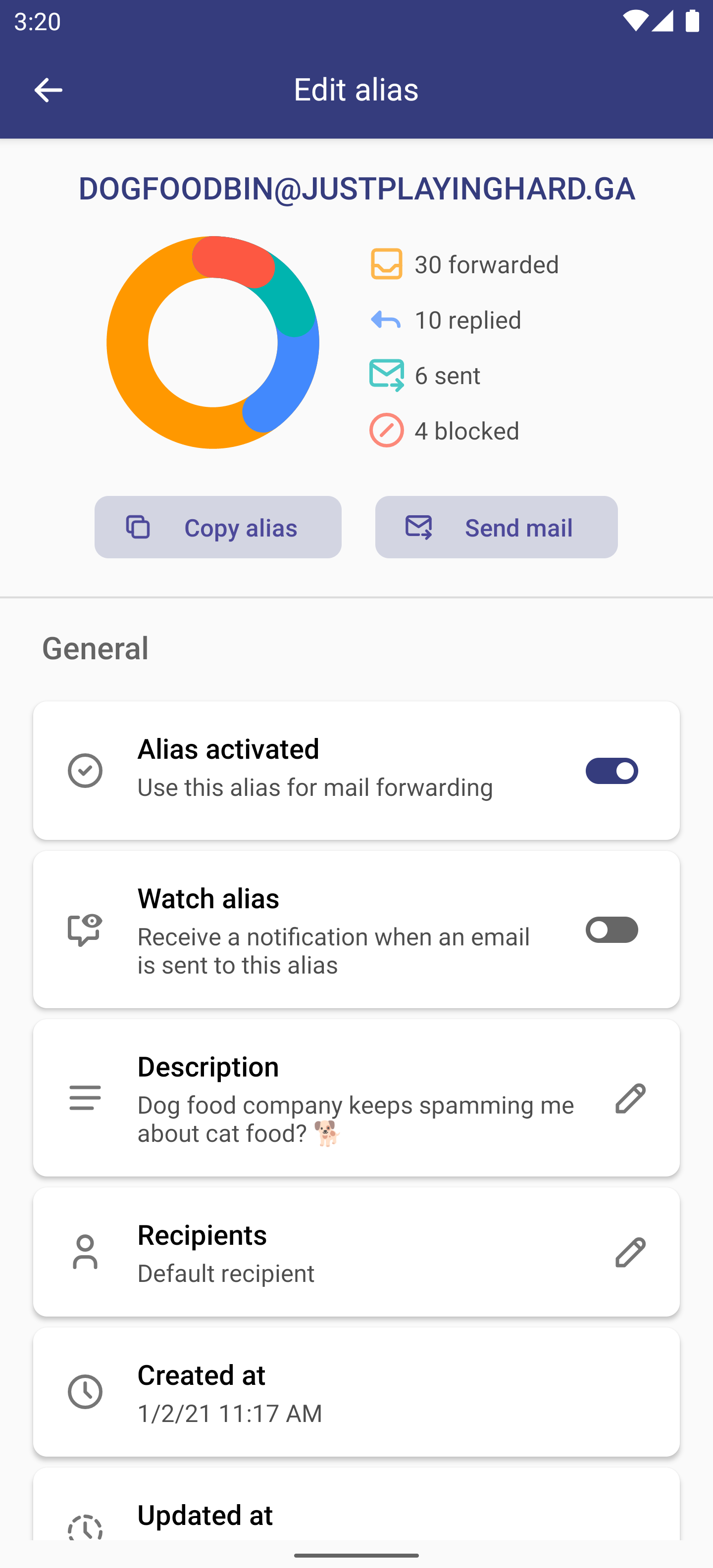 addy.io screenshot 6
