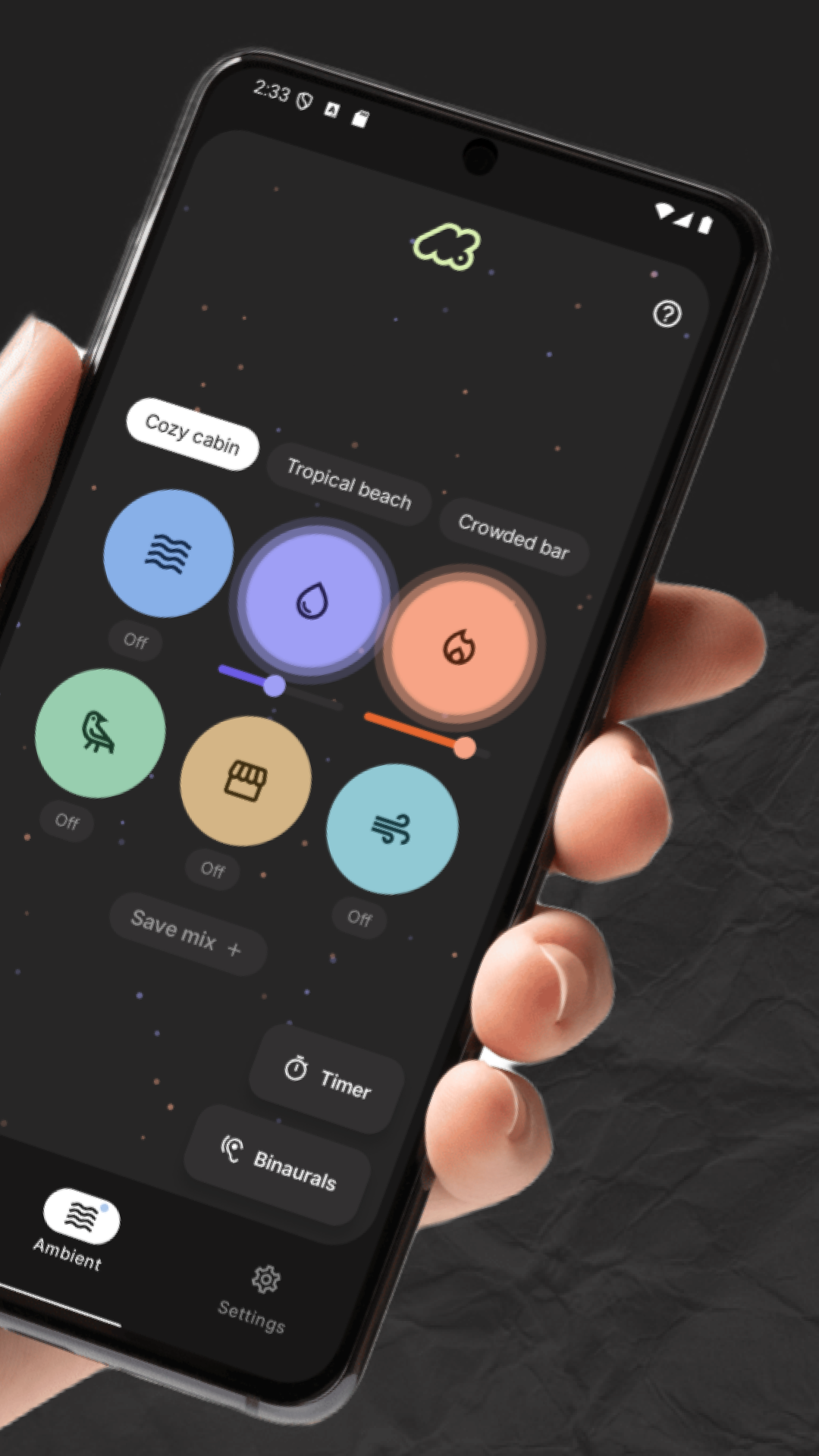 Metiq: noise & ambient sounds screenshot 2