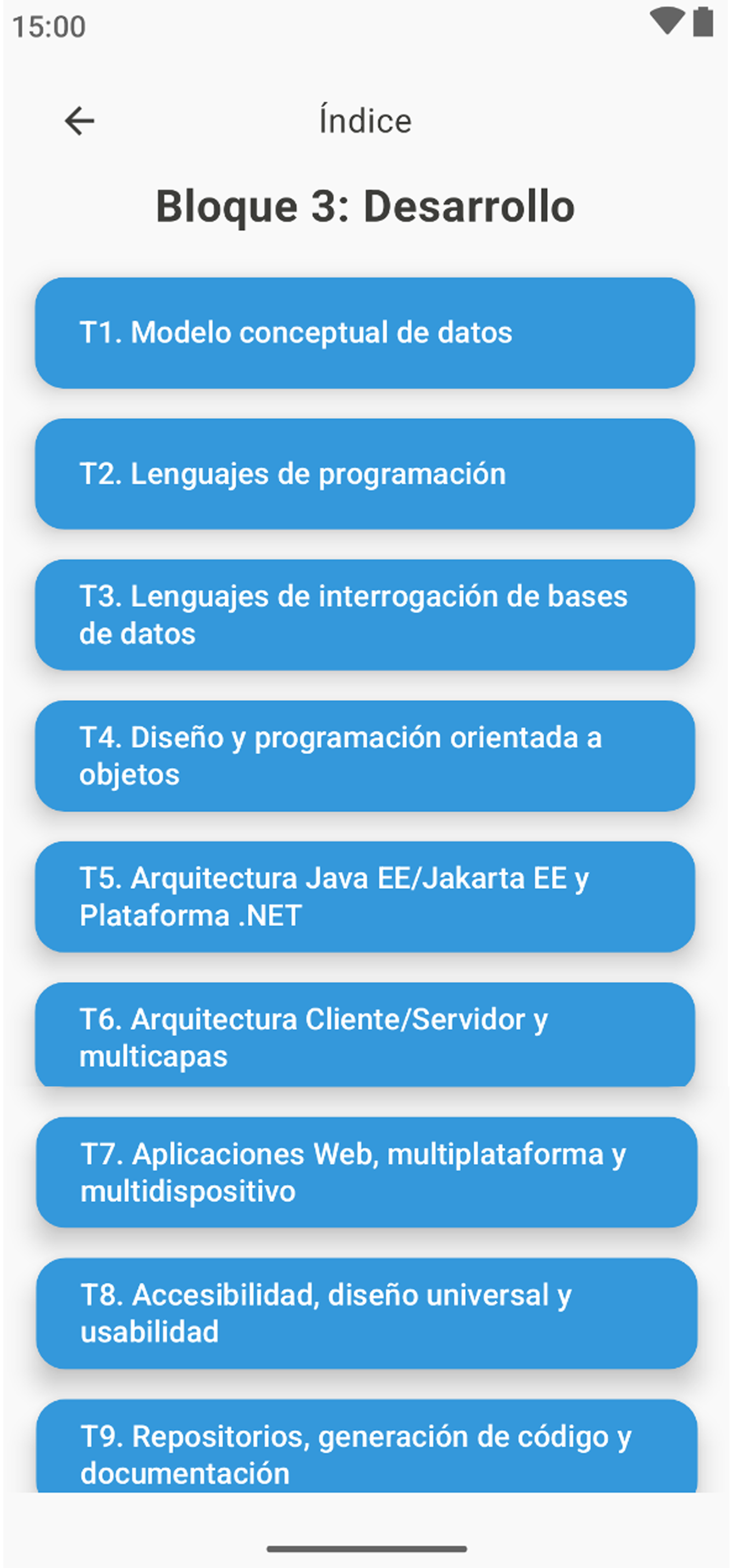 EstudiaTAI screenshot 2