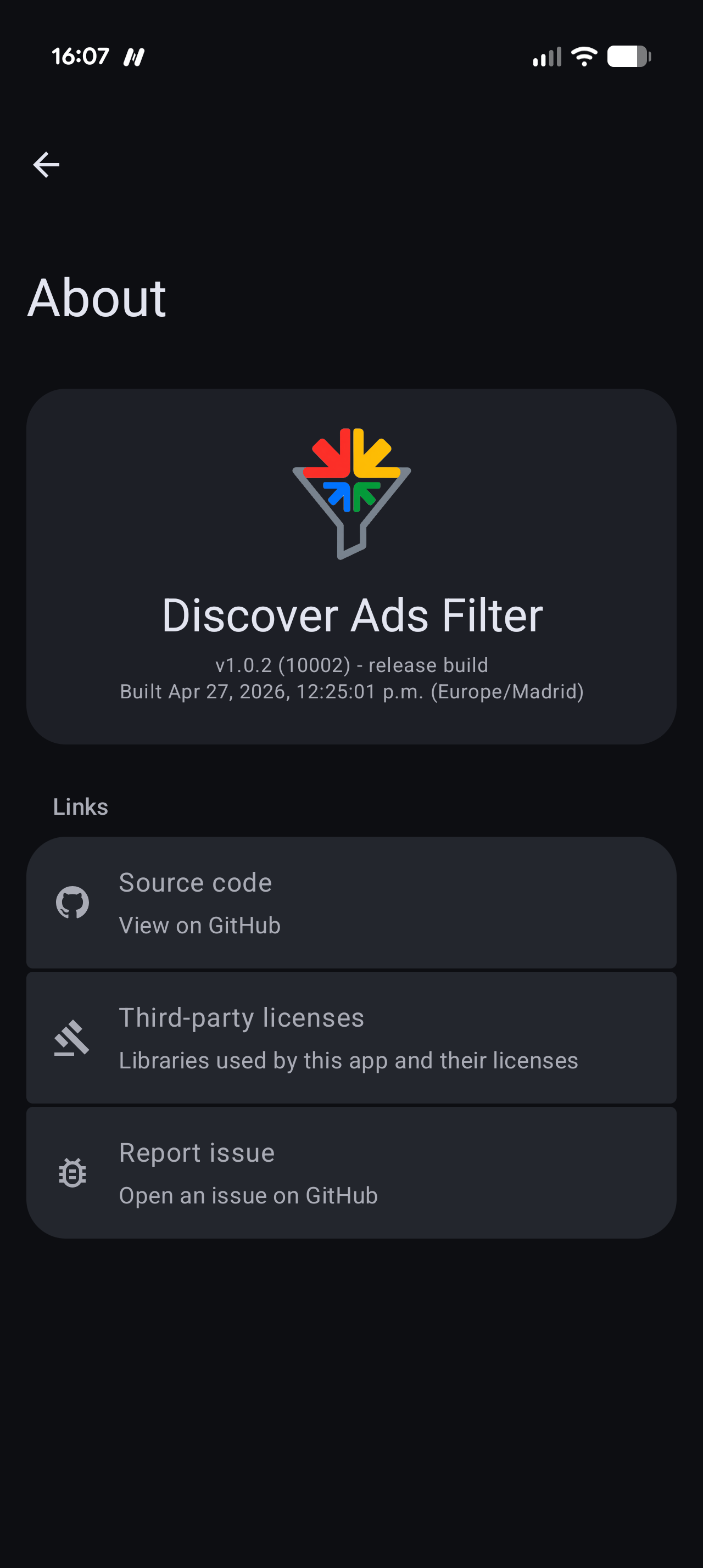 Discover Feed Filter screenshot 4