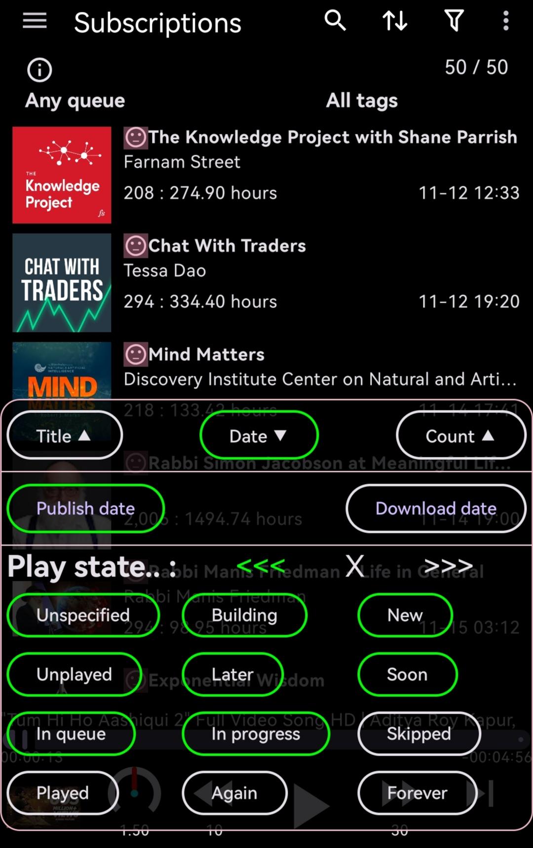 Podcini.X - Podcast instrument screenshot 7
