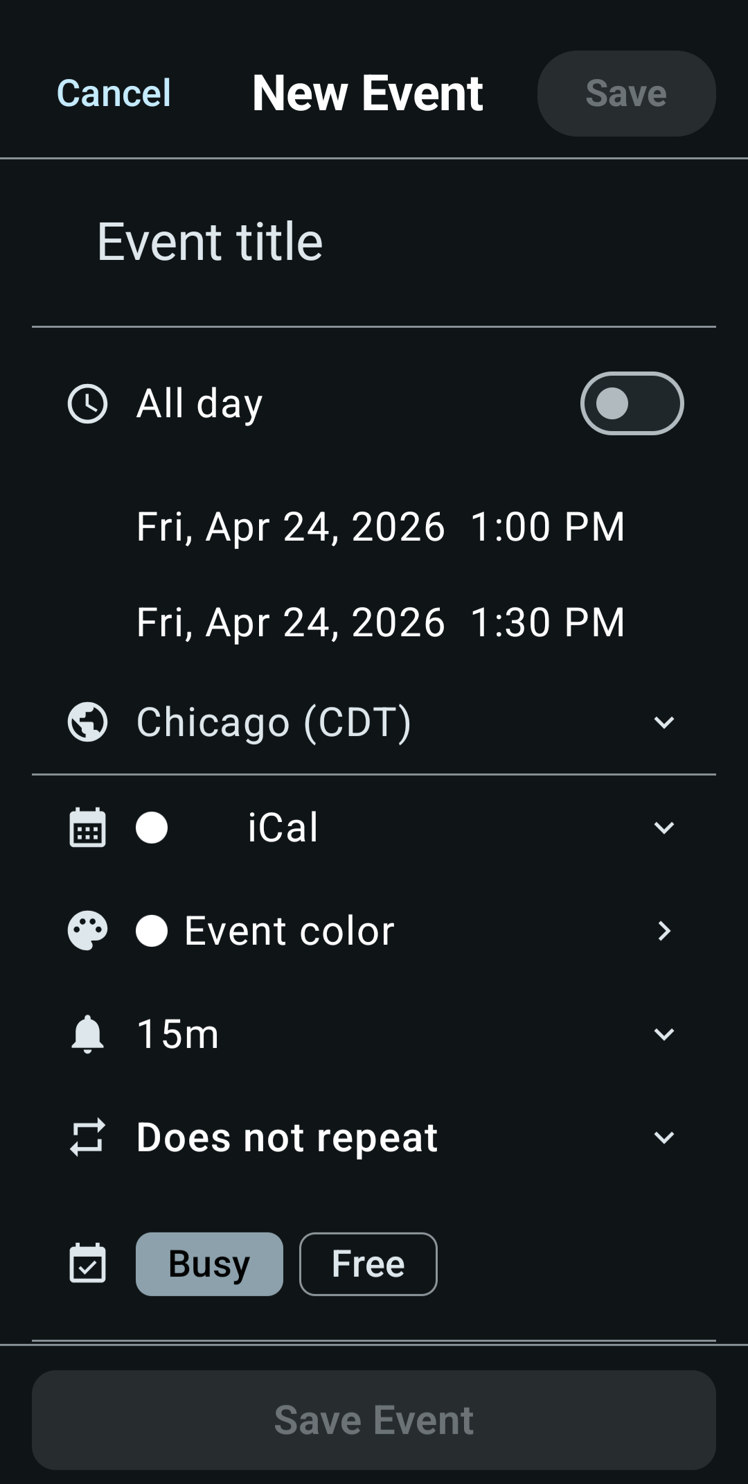 KashCal screenshot 11