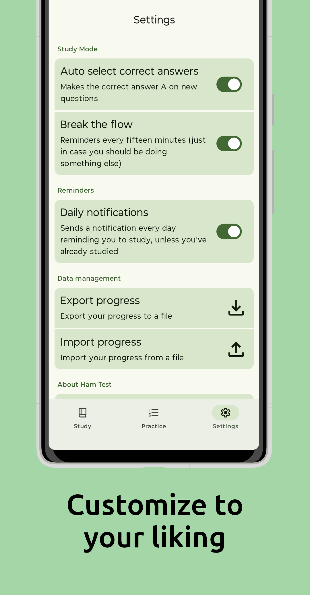 Ham Test screenshot 4