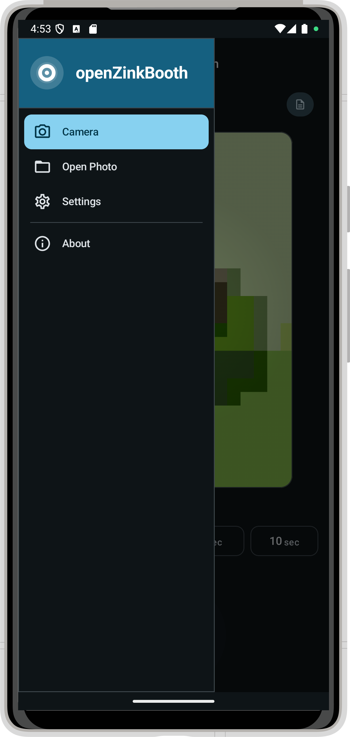 openZinkBooth screenshot 3