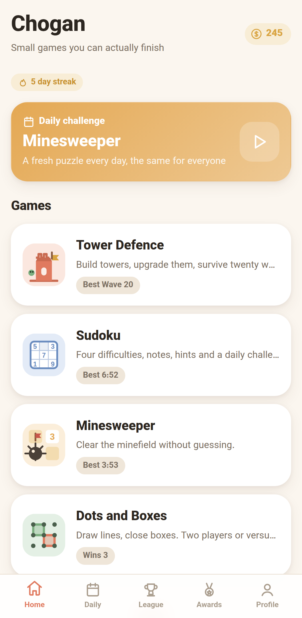 Chogan screenshot 1