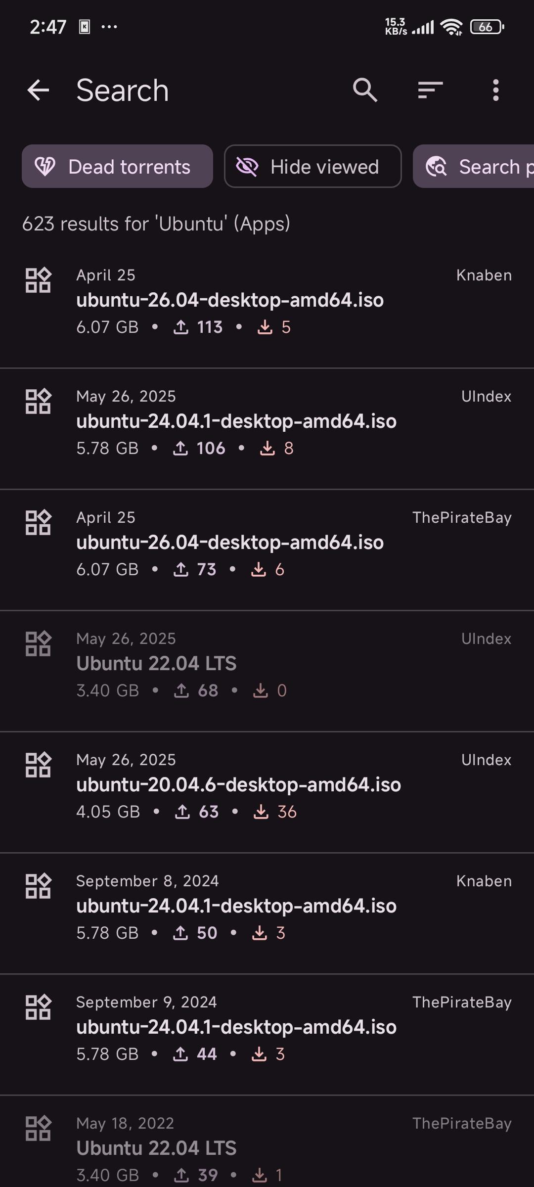 Torrent Search screenshot 2