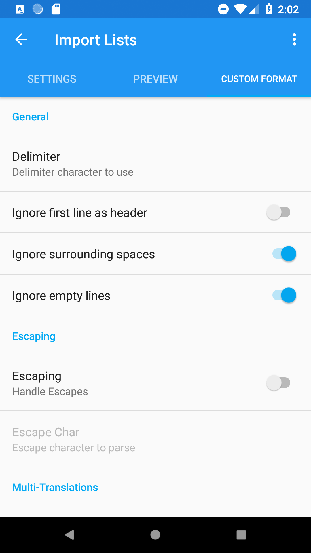 VocableTrainer screenshot 1