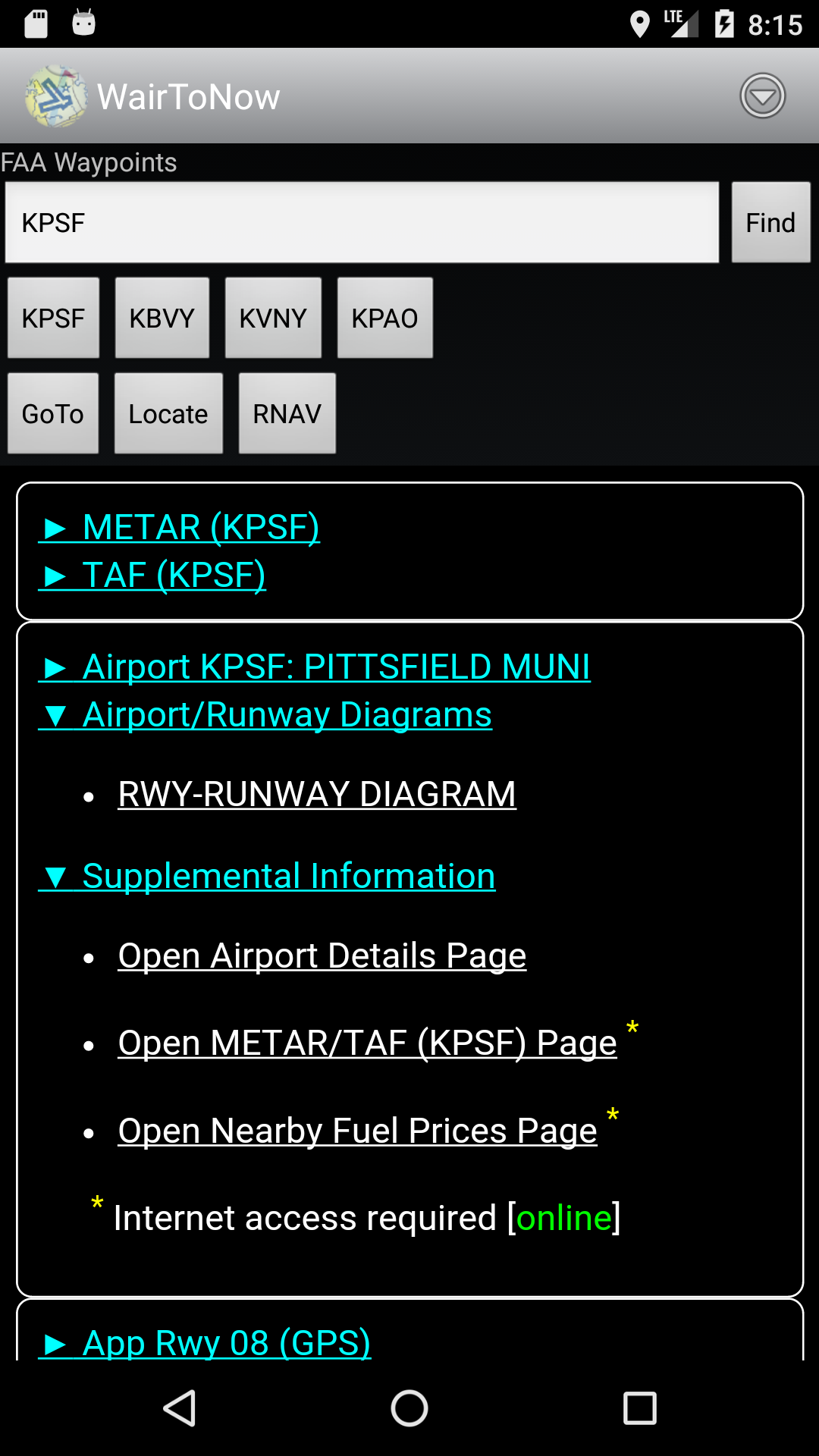 WairToNow - Aviation Navigation screenshot 2