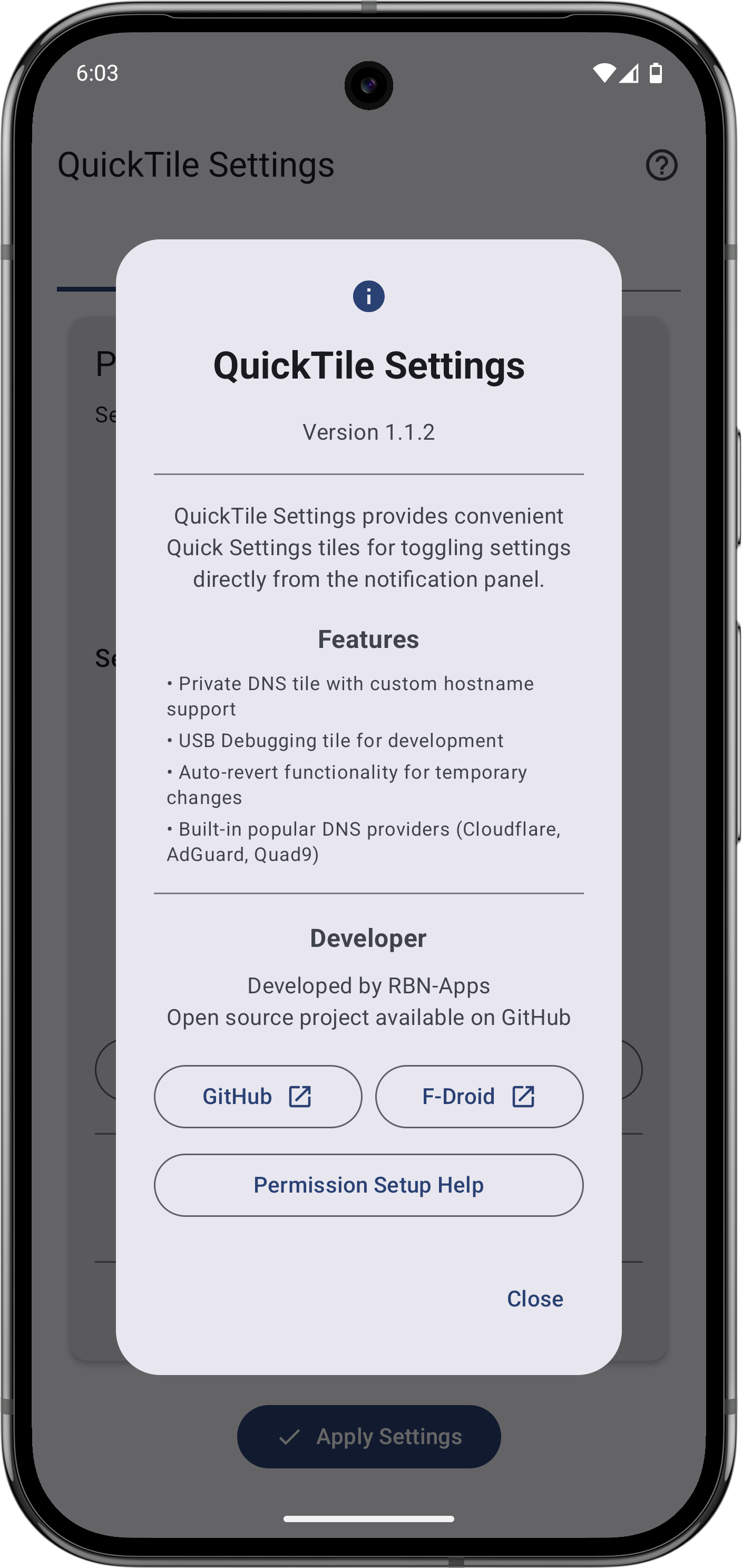 QuickTile Settings screenshot 10