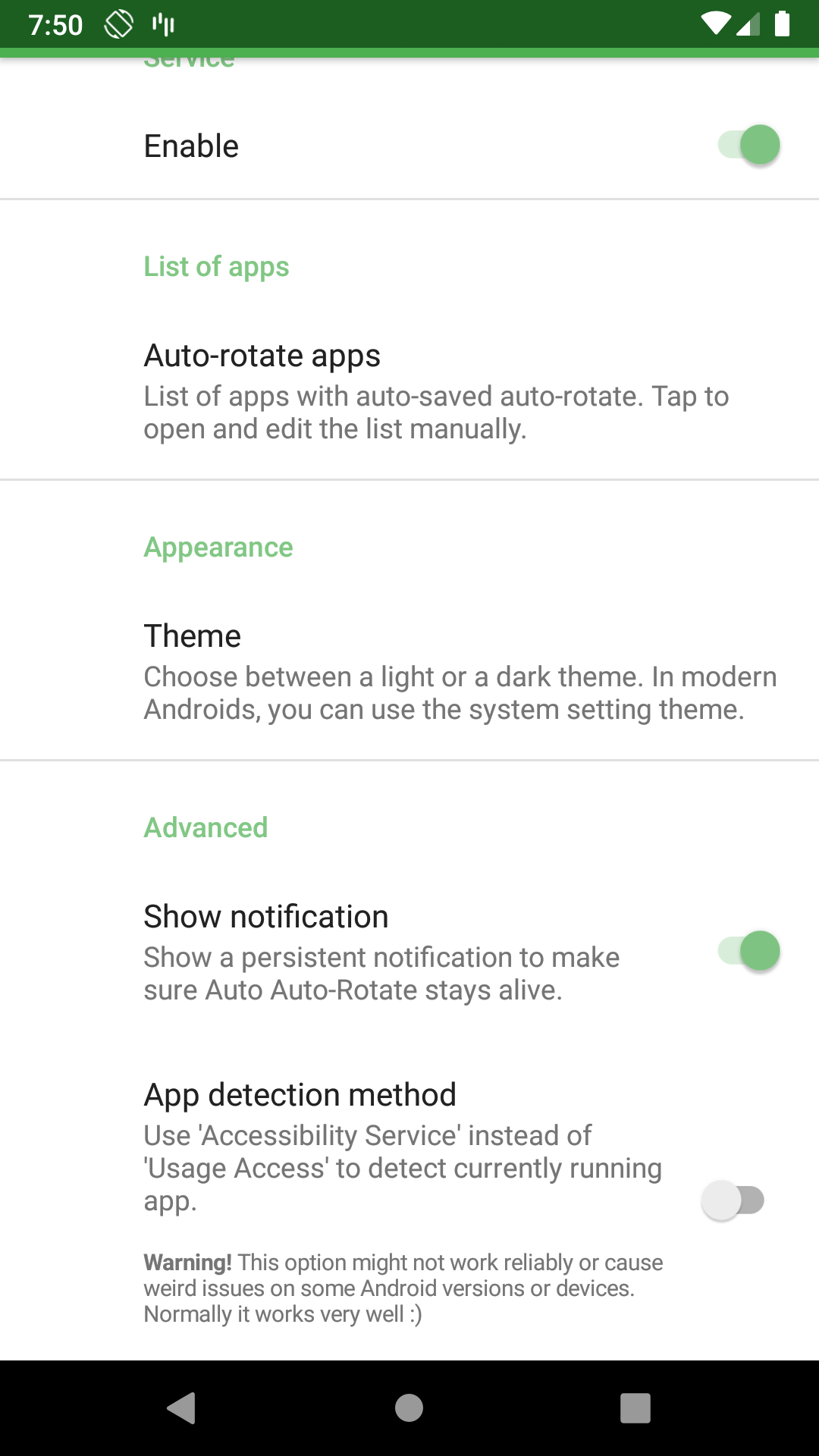 Auto Auto-Rotate screenshot 2