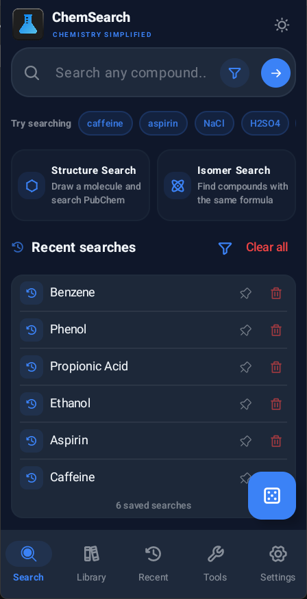 ChemSearch screenshot 1