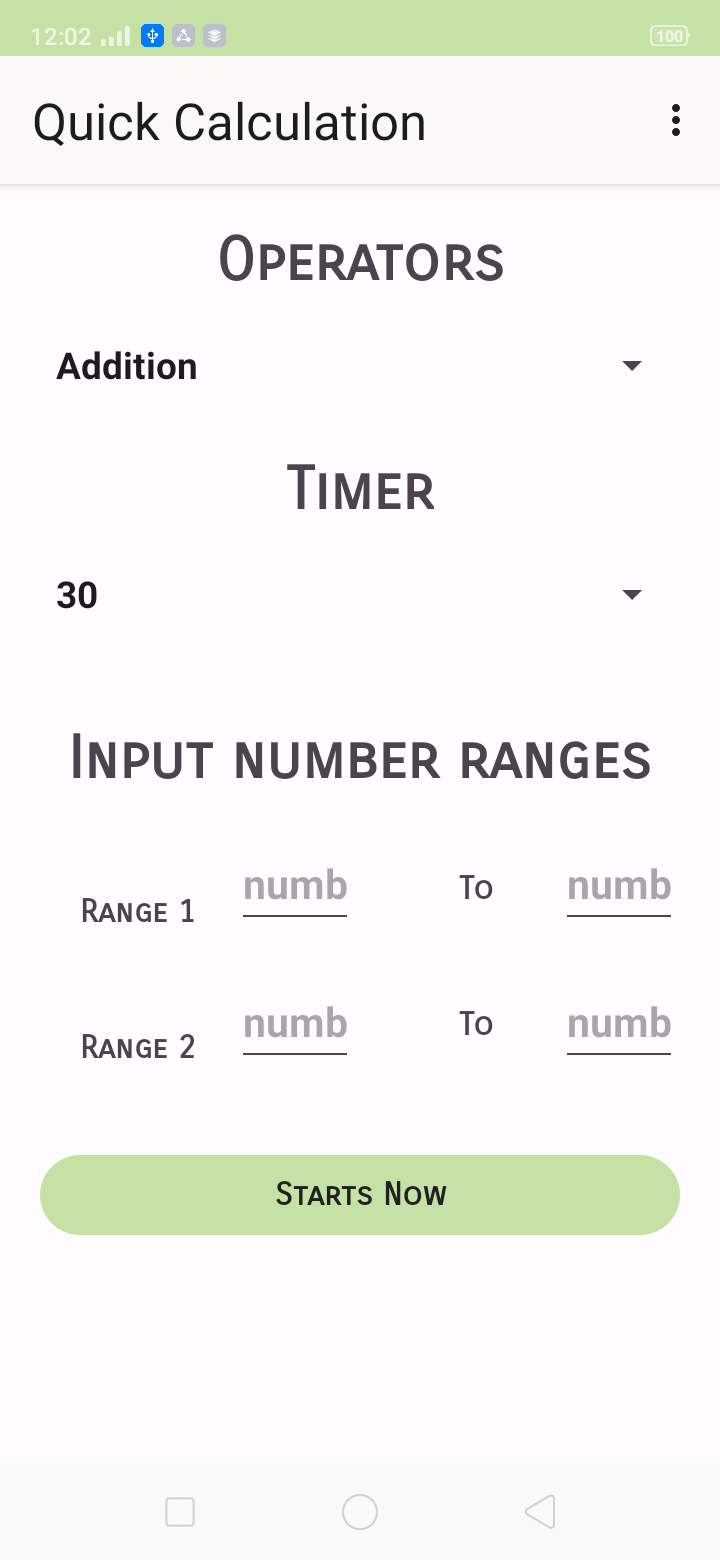 Quick Calculation screenshot 1