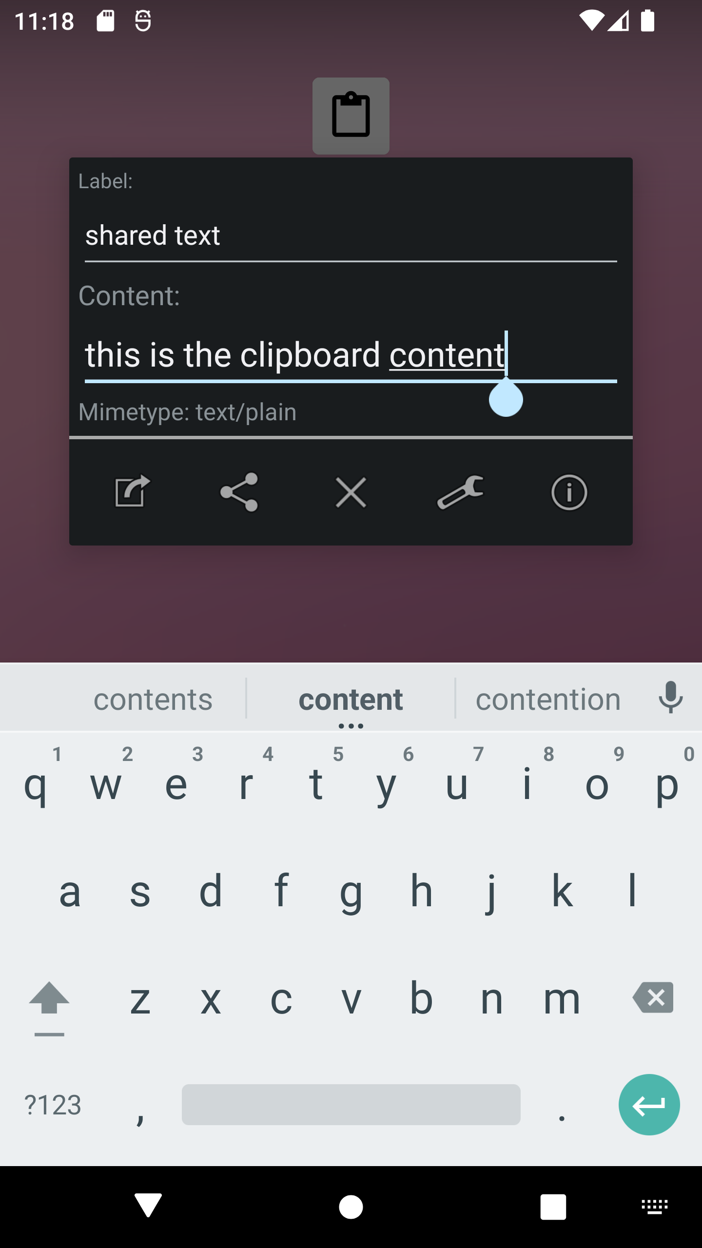 Simple Clipboard Editor screenshot 1