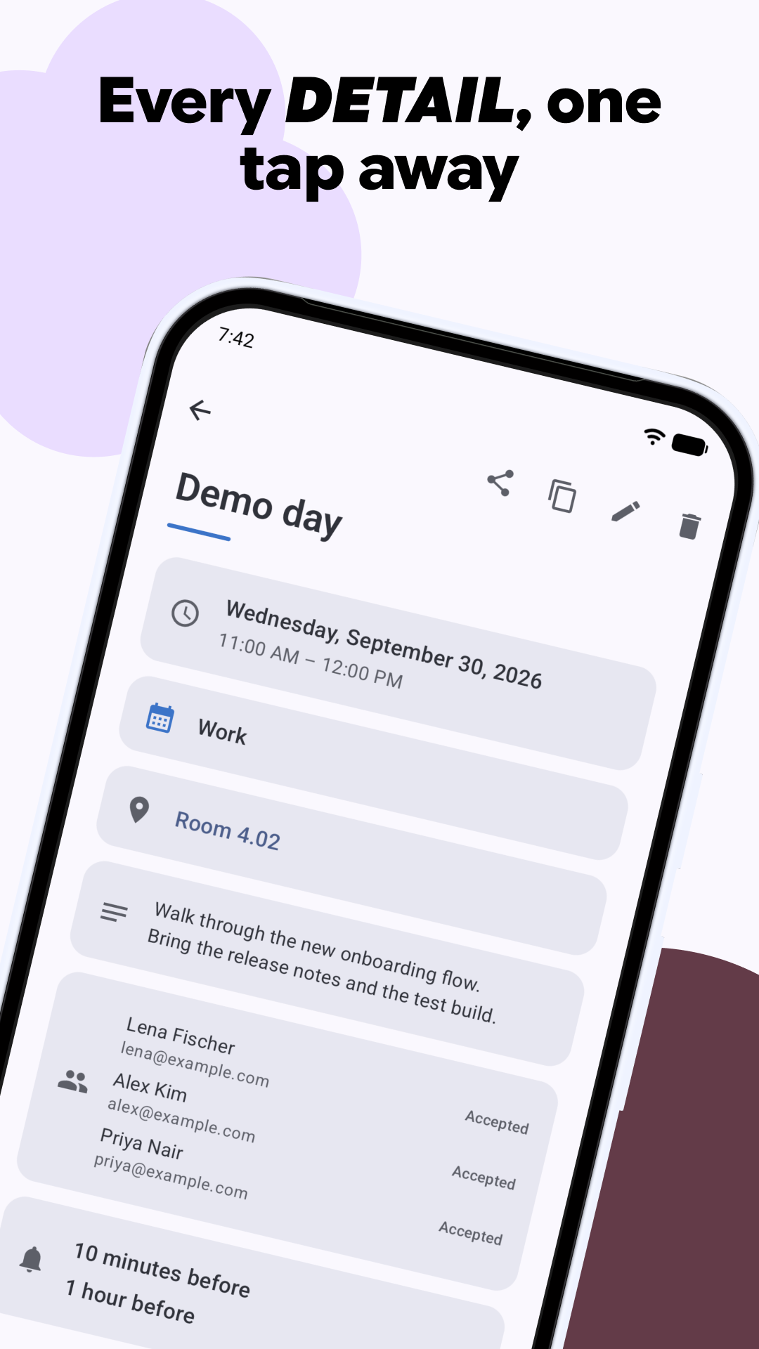 Calendula screenshot 5
