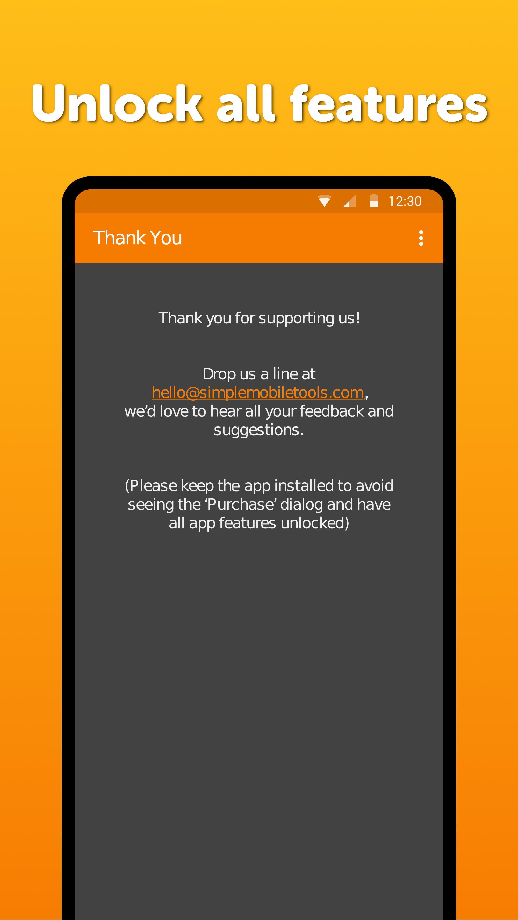 Simple Thank You screenshot 1