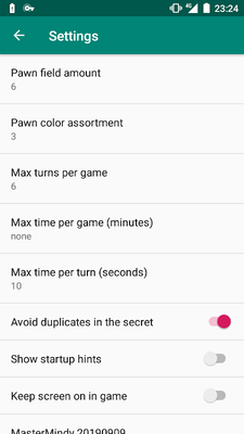 MasterMindy screenshot 3