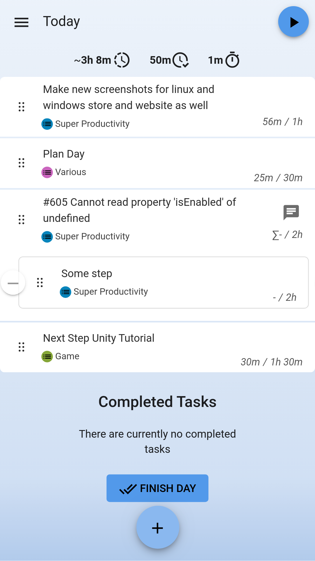 Super Productivity screenshot 2