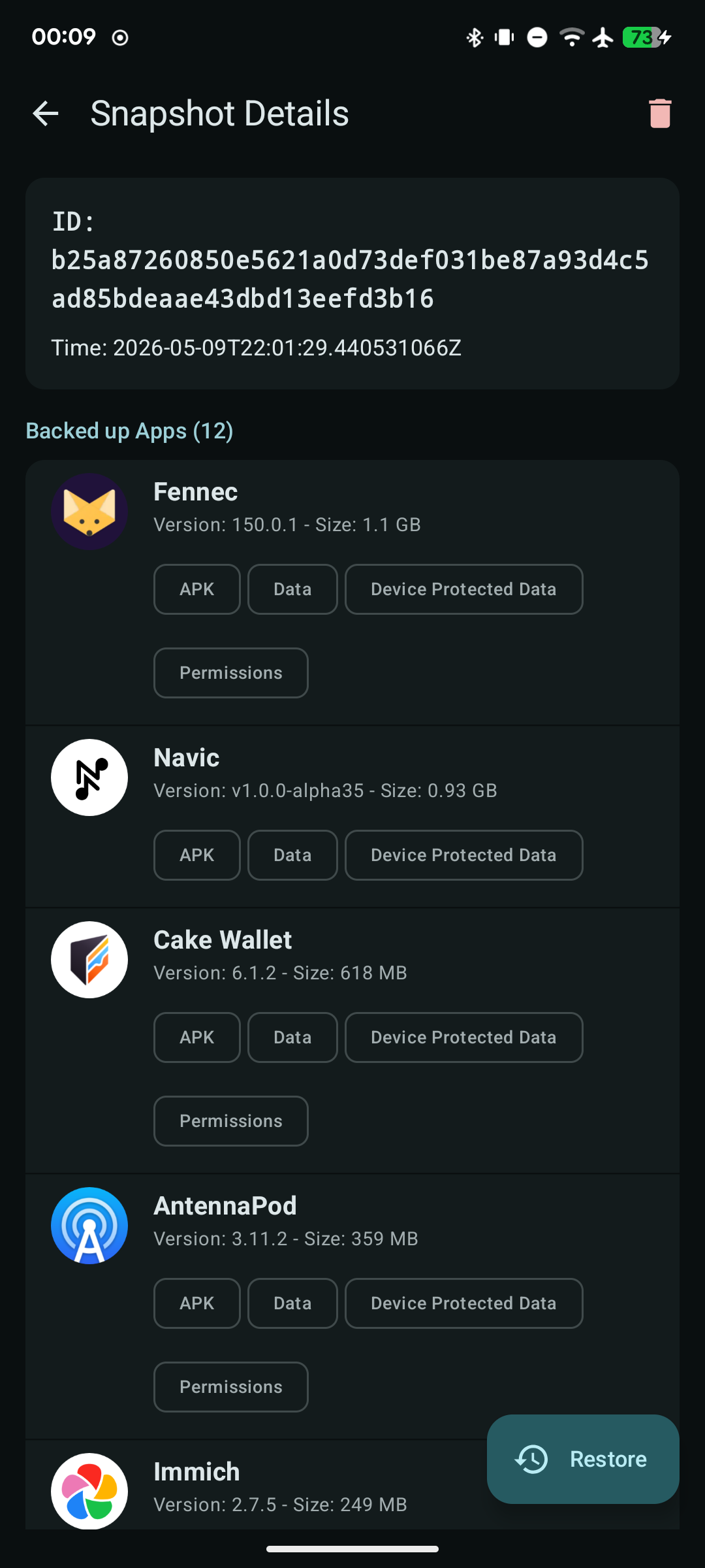 Restoid screenshot 2