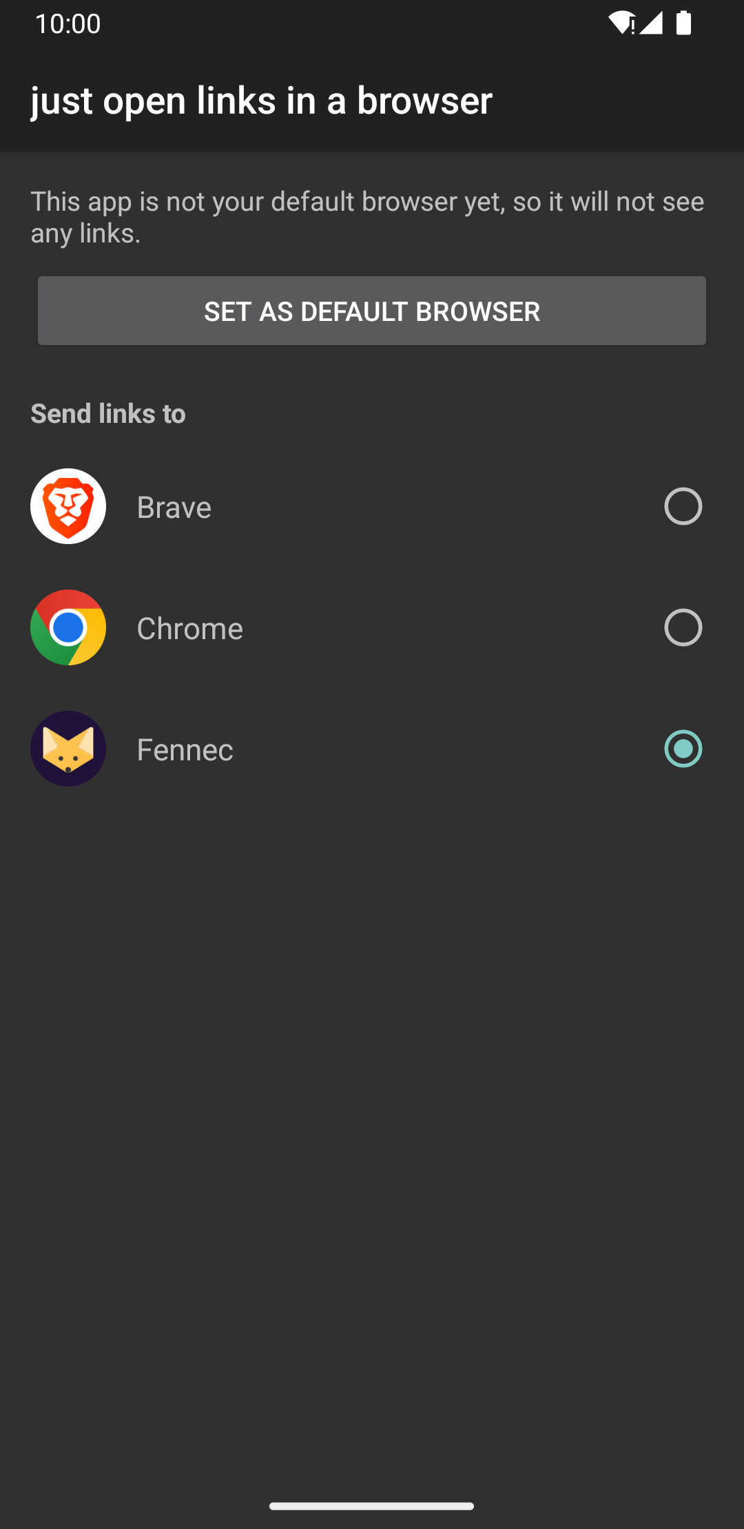 just open links in a browser screenshot 1