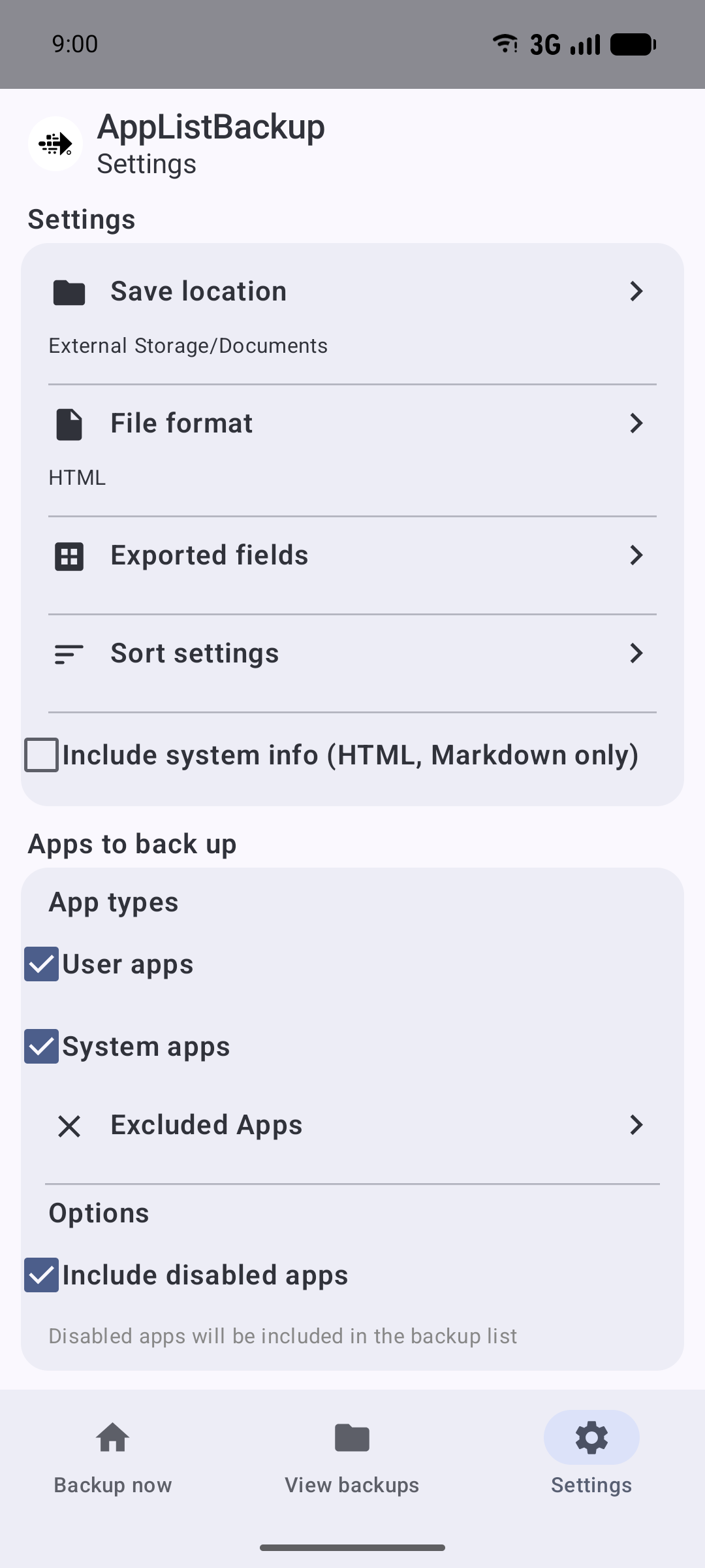 AppListBackup screenshot 3