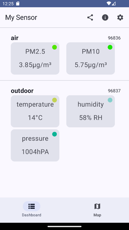 My Sensor screenshot 2