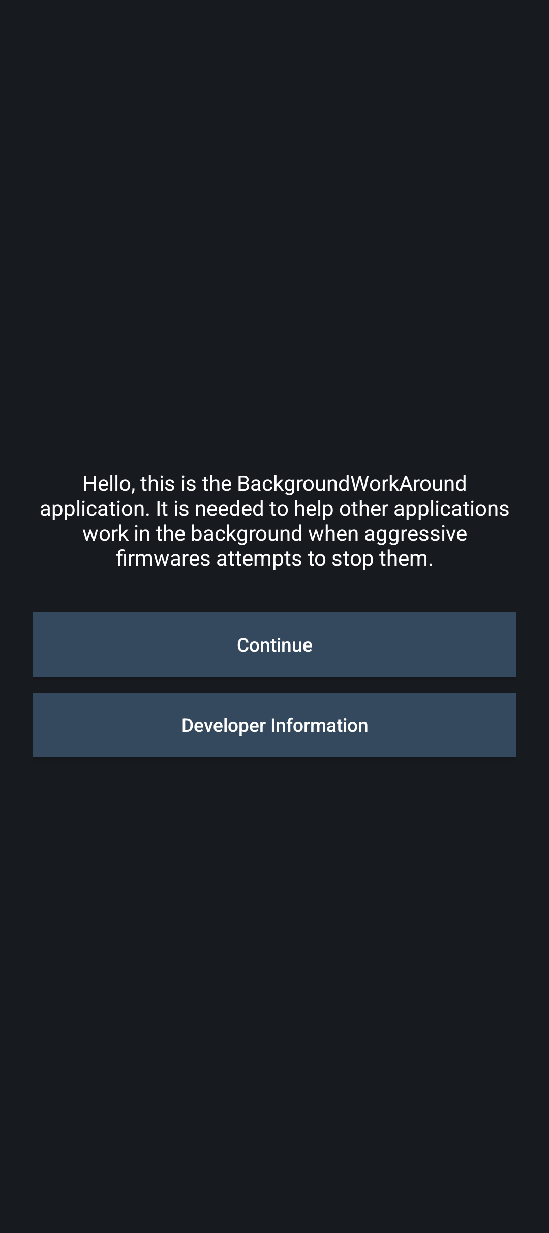 BackgroundWorkAround screenshot 1