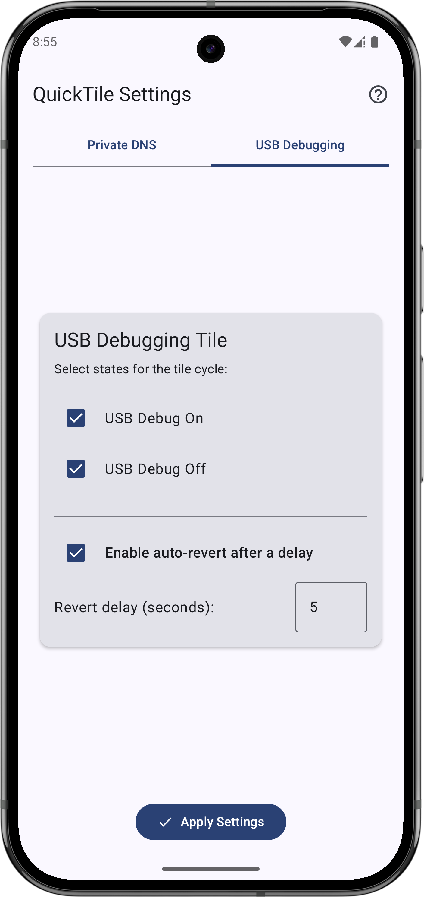 QuickTile Settings screenshot 5