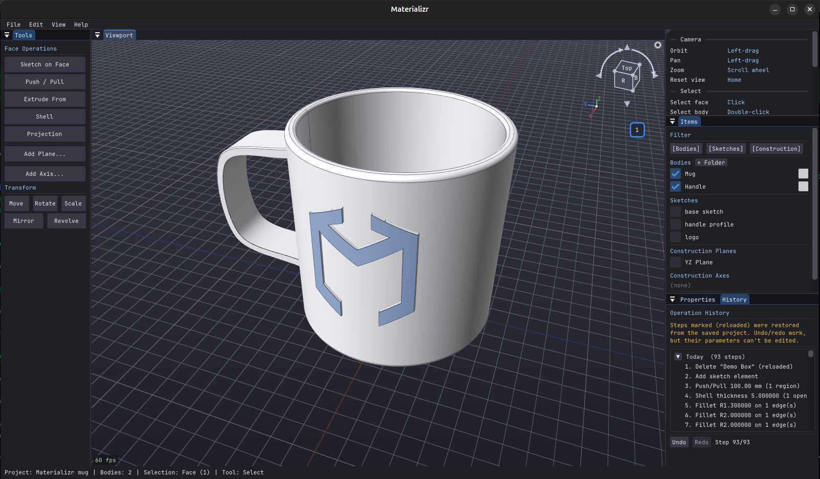 Materializr screenshot 1