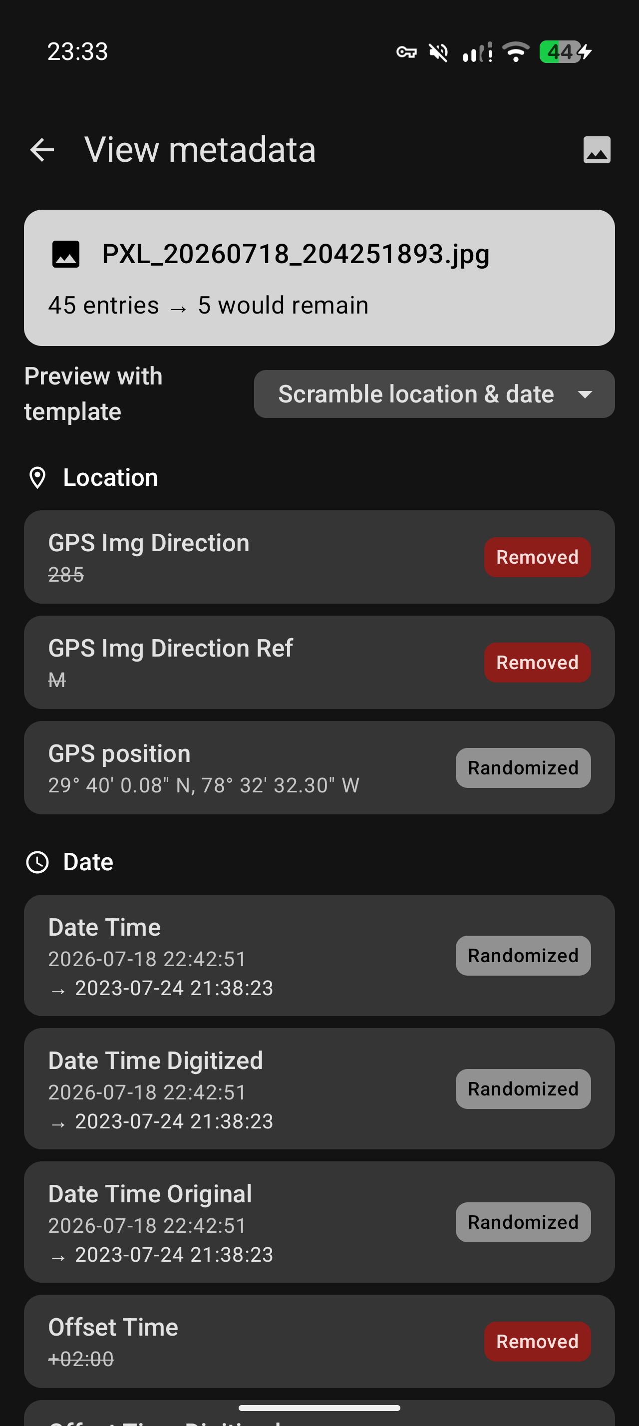 EXIF Remove - Strip, Randomize & View Metadata screenshot 5