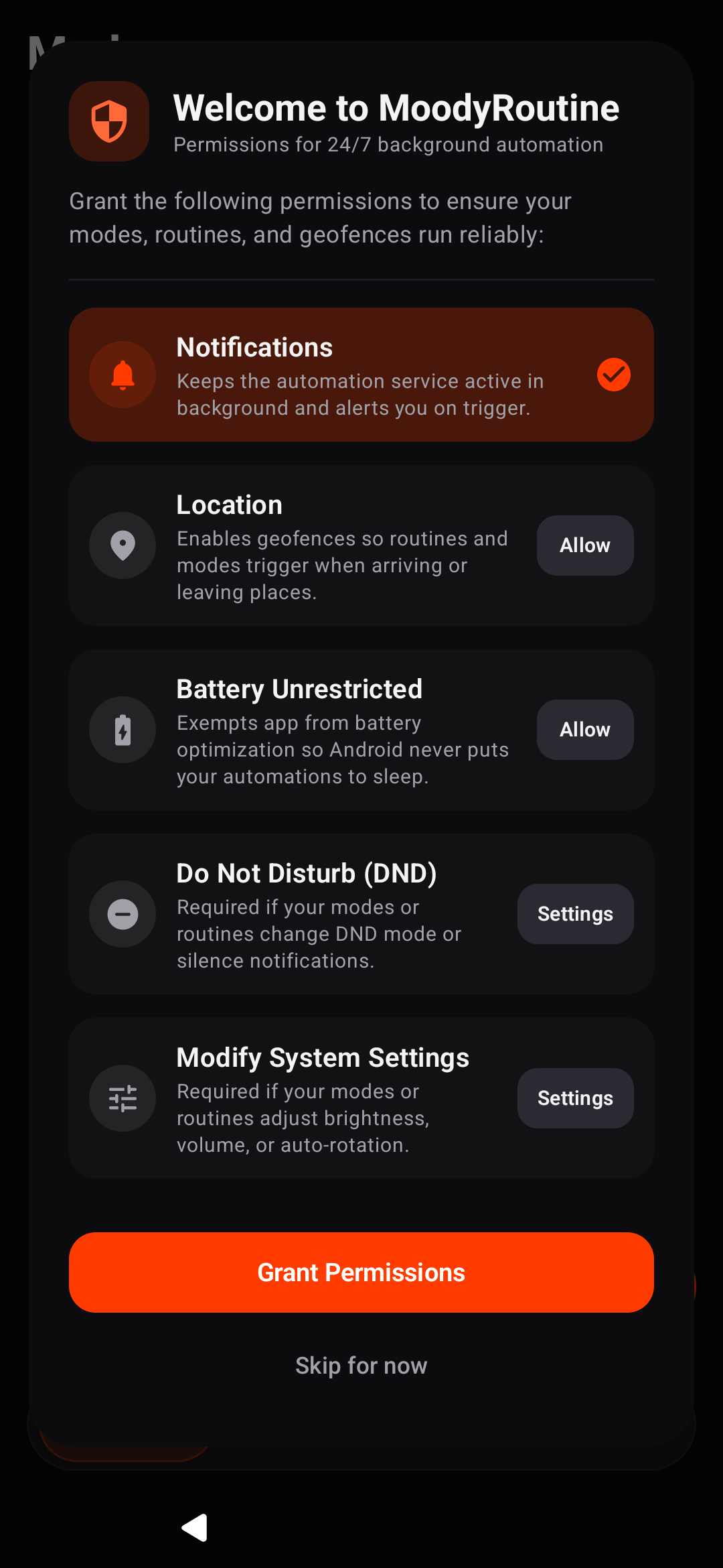 MoodyRoutine screenshot 1