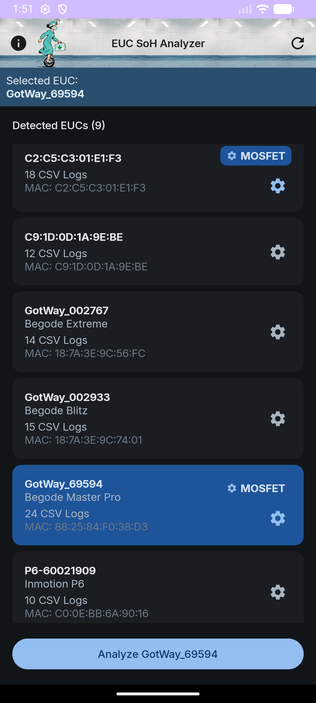 EUC State Of Health Analyzer screenshot 7