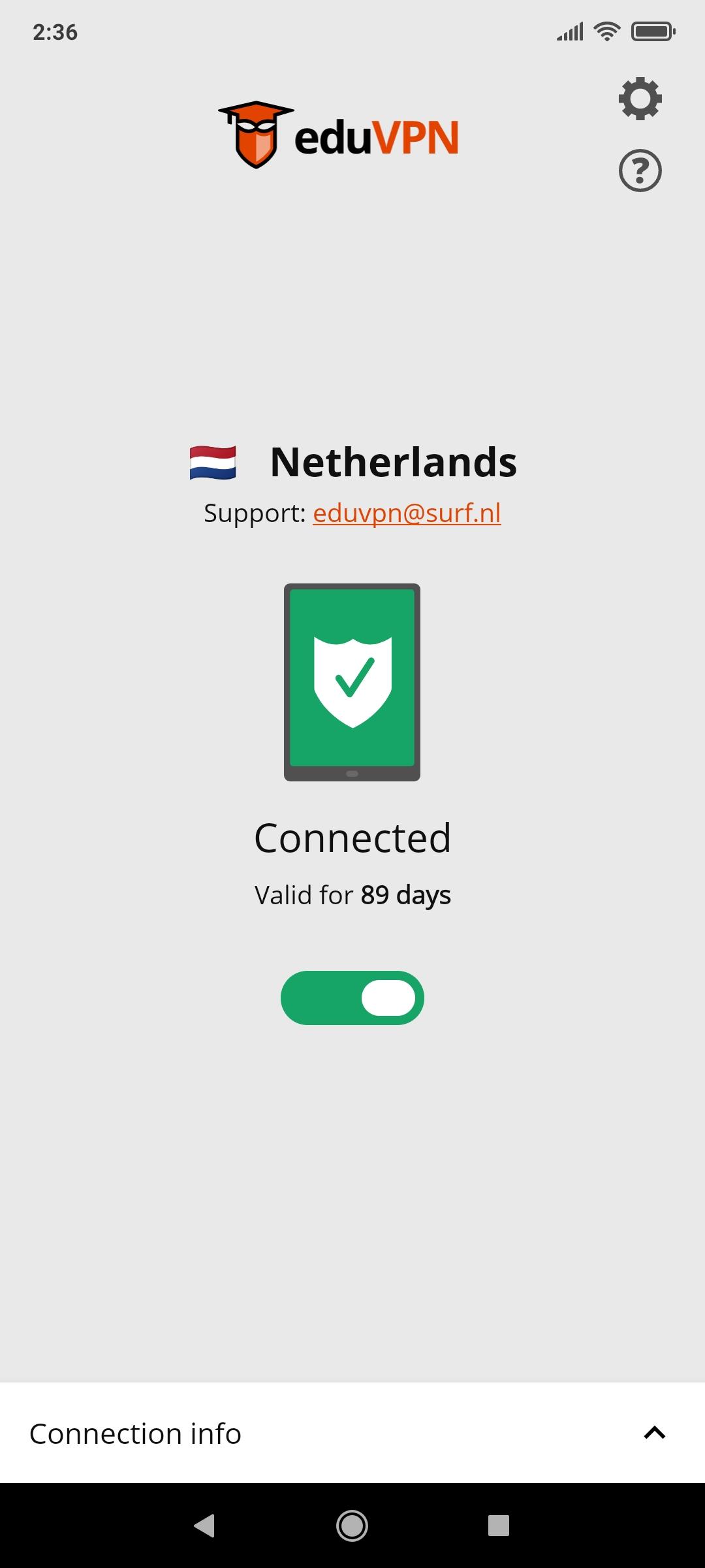 eduVPN screenshot 6