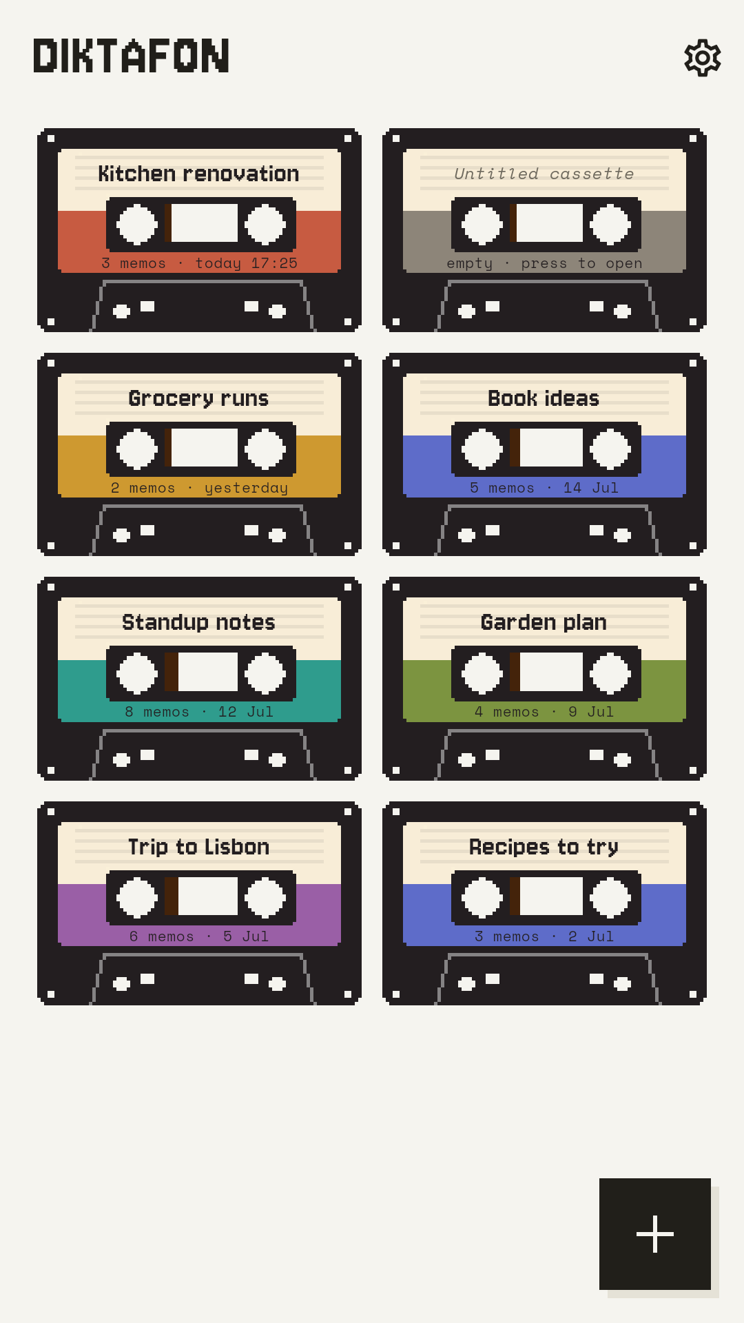 Diktafon: Voice Memos on Tape screenshot 1