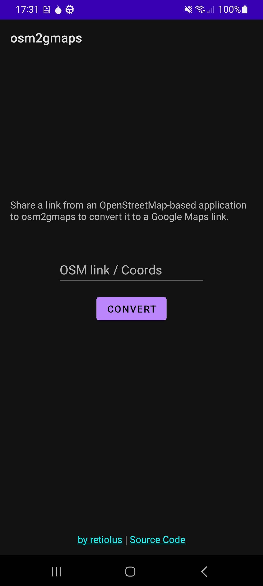 osm2gmaps screenshot 1