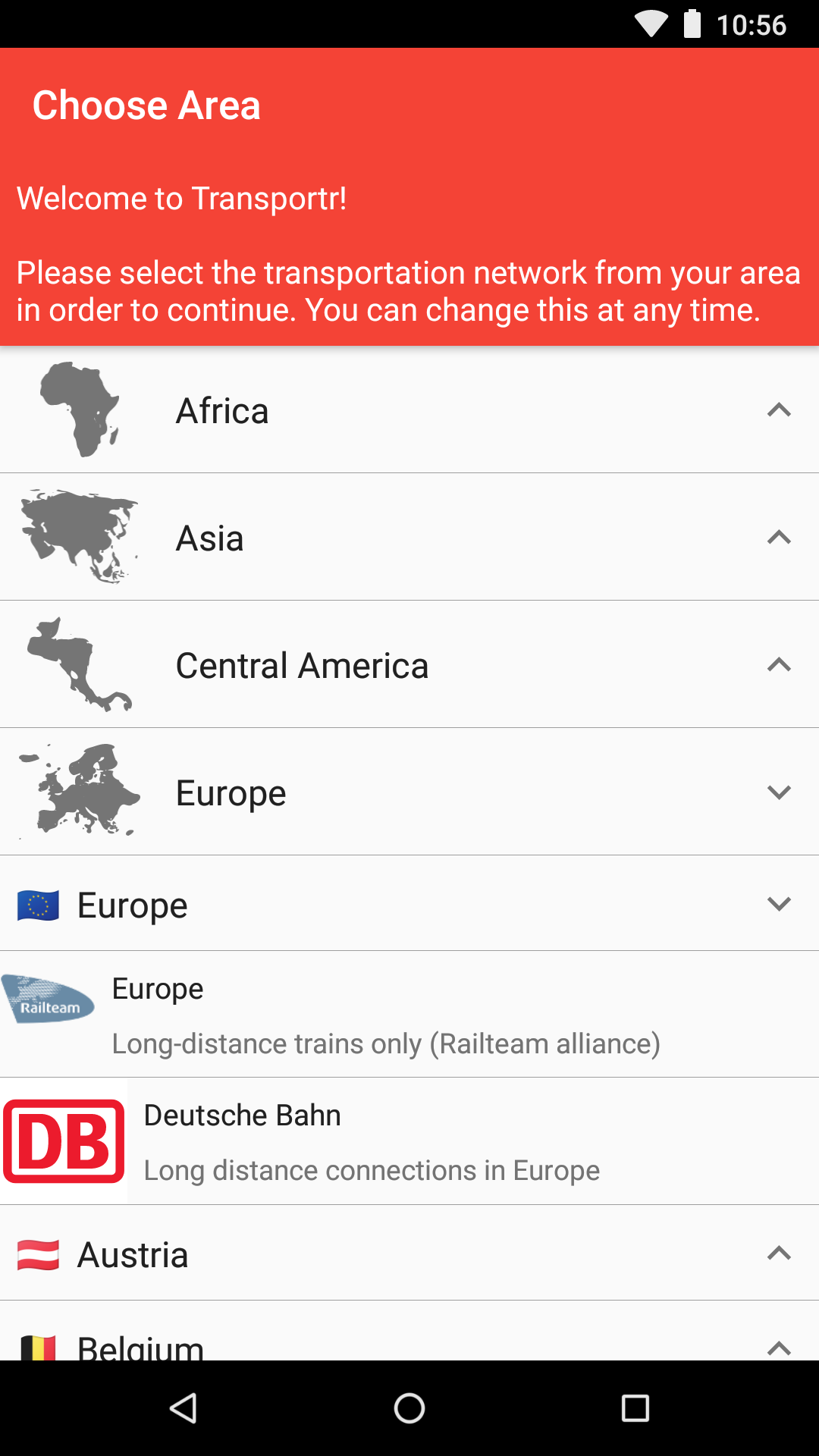 Transportr - Public Transit screenshot 1