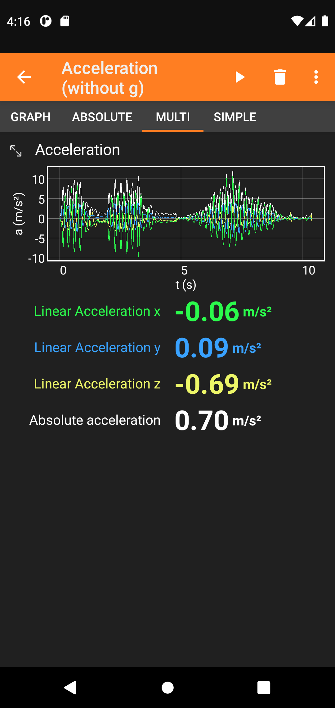phyphox screenshot 14