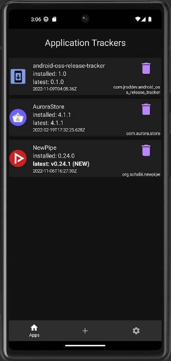 OSS Tracker screenshot 1