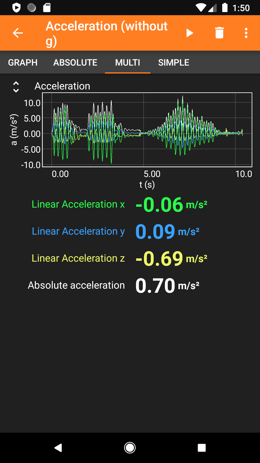 phyphox screenshot 13