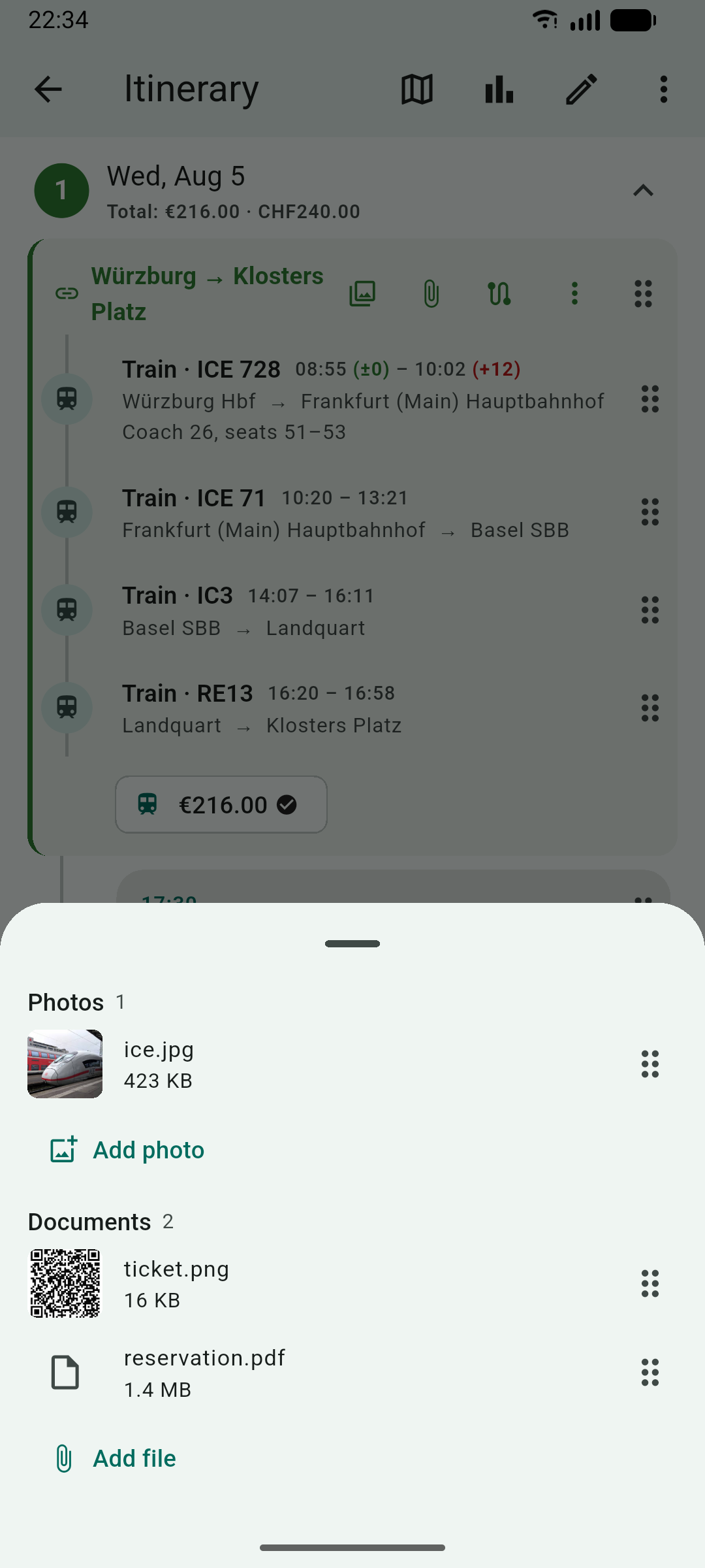 Pappus Travel Planner screenshot 5