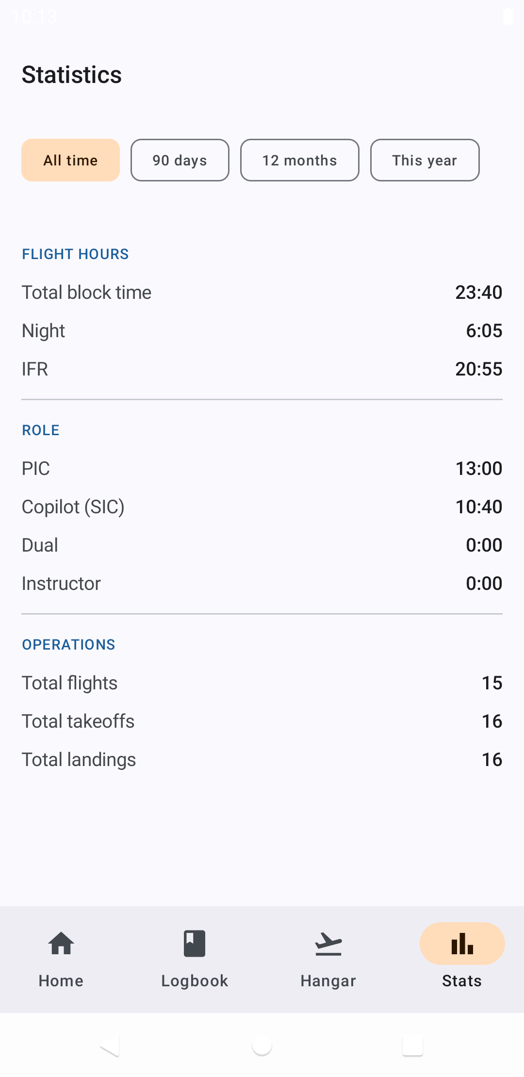 YAPL — Yet Another Pilot Log screenshot 4