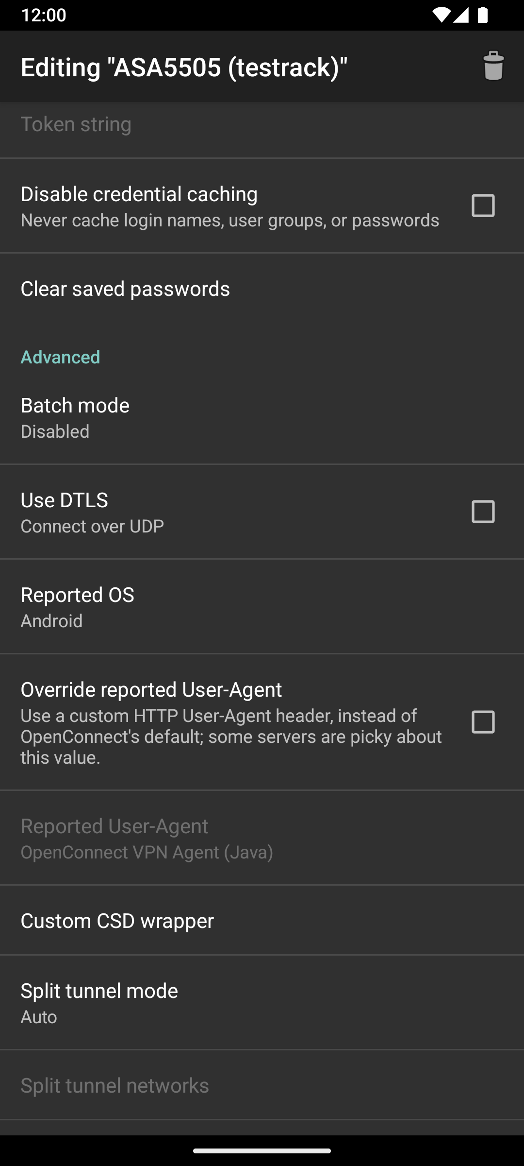 OpenConnect screenshot 4